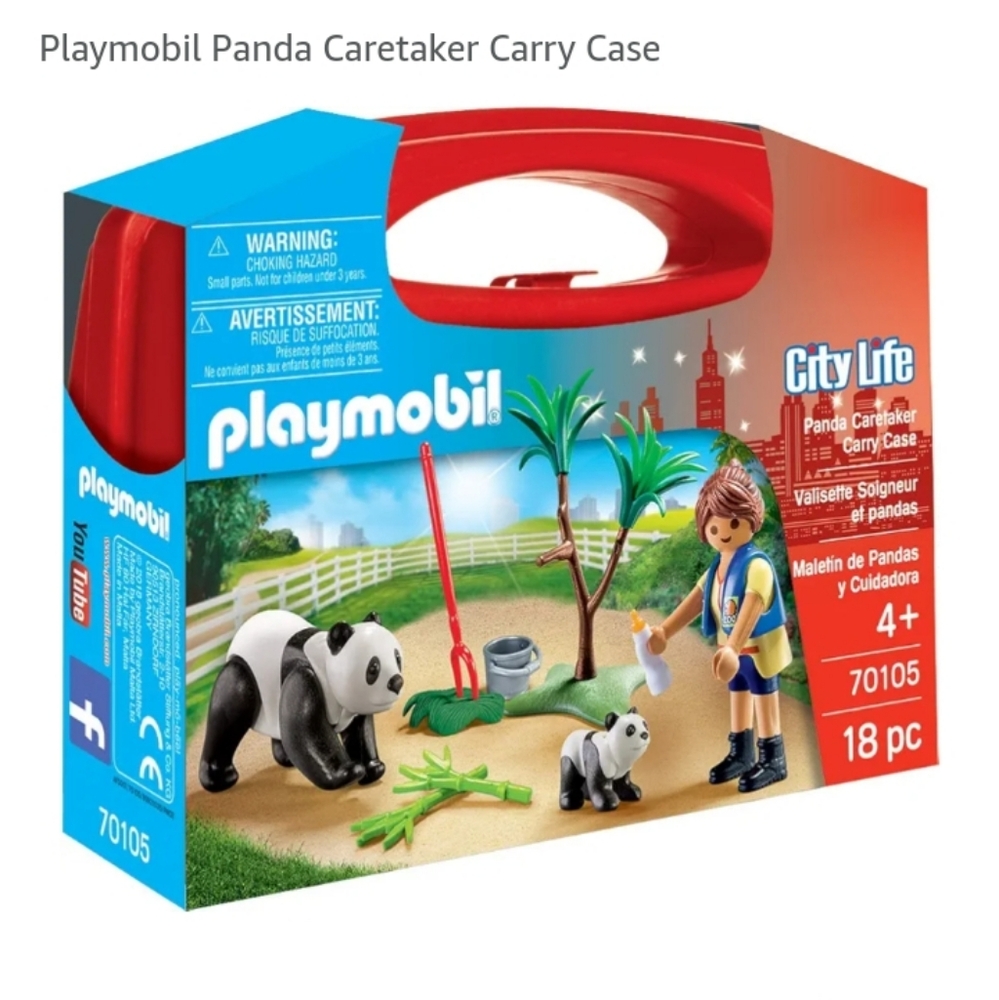 Playmobil Panda Caretaker Carry Case